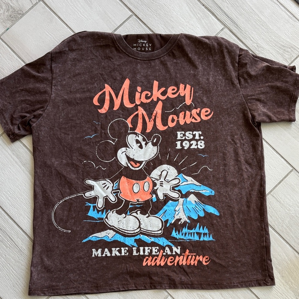 Disney Brown Mickey Mouse Tee